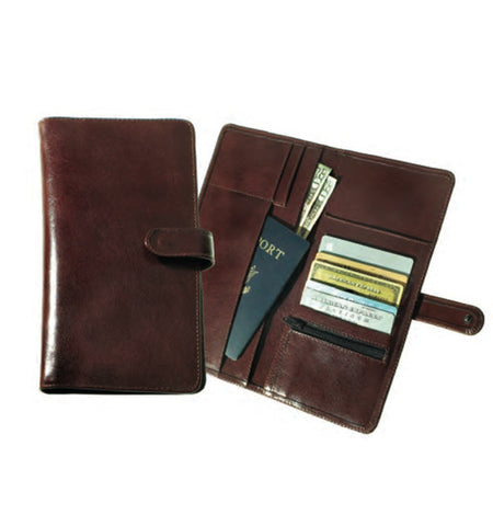 117 - Deluxe Travel Wallet with Snap Closure