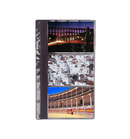 127-R - 4x6 Black Single Sheet in 3-High Stack Format. Package consists of 12 sheets plus extension posts.